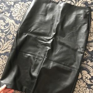 Forever 21 black leather skirt